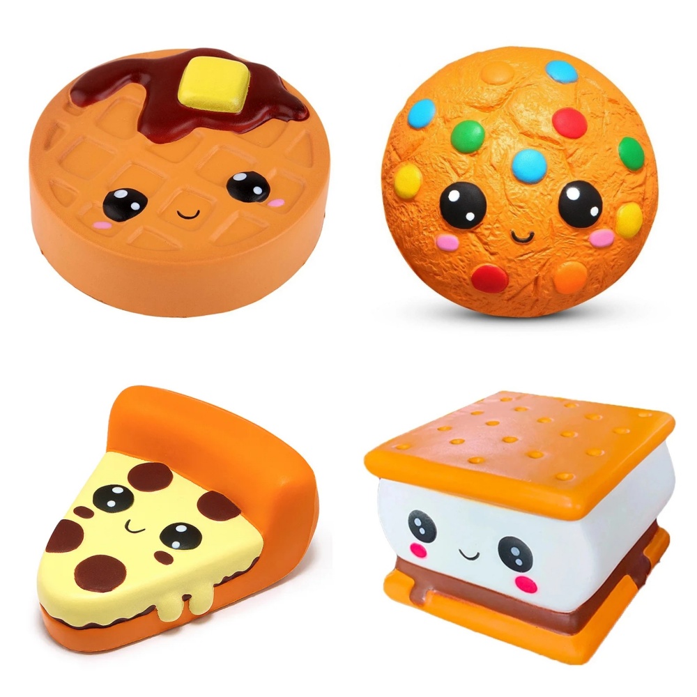 🍕 Cookie & Pizza Squishy