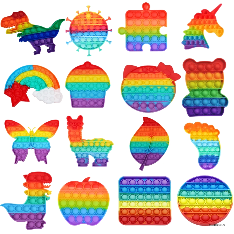 🌈 Rainbow Bubble Press Toy