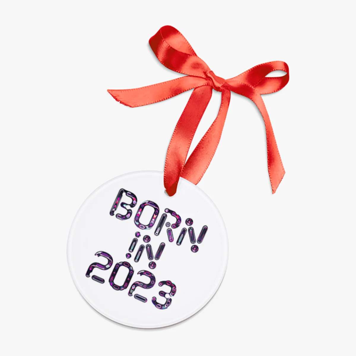2023 Newborn's First Acrylic Ornament with Ribbon | Baby Keepsake Gift