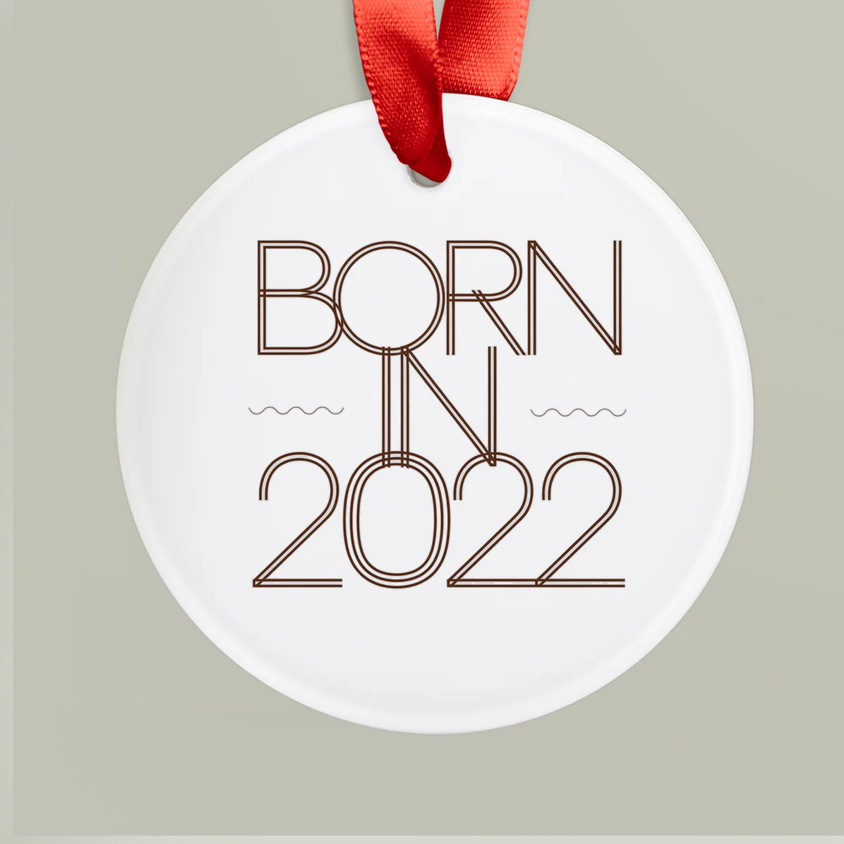 My First Christmas 2022 Acrylic Ornament: Personalized Baby's Keepsake Gift