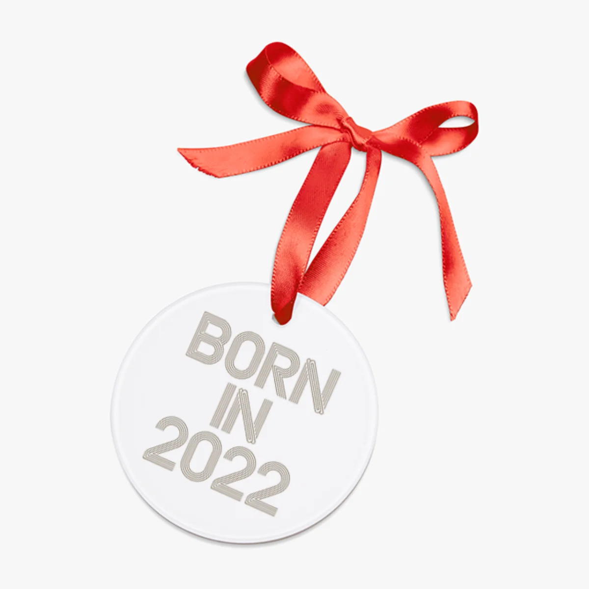 My First Christmas 2022 Acrylic Ornament: Personalized Baby's Keepsake Gift
