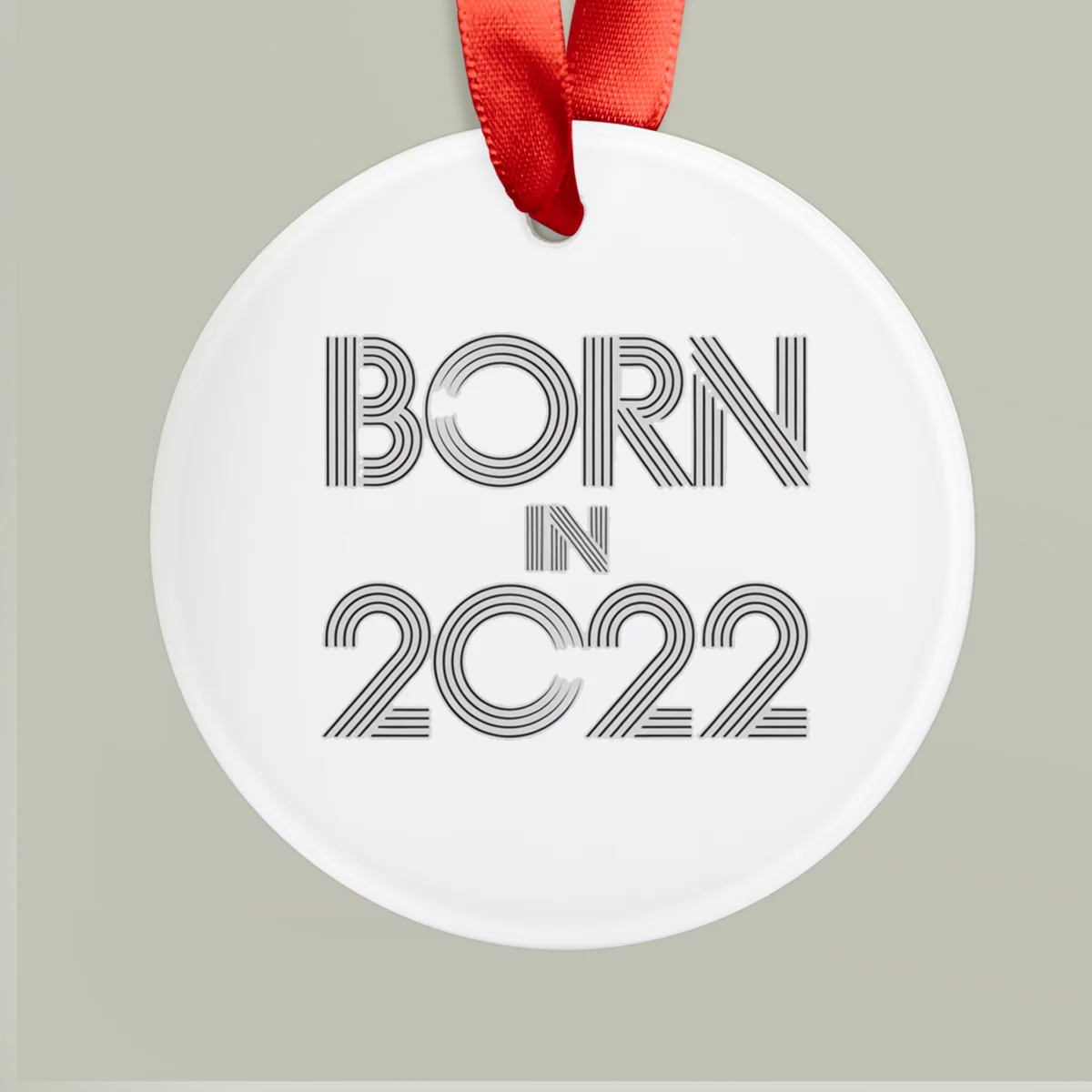My First Christmas 2022 Acrylic Ornament: Personalized Baby's Keepsake Gift