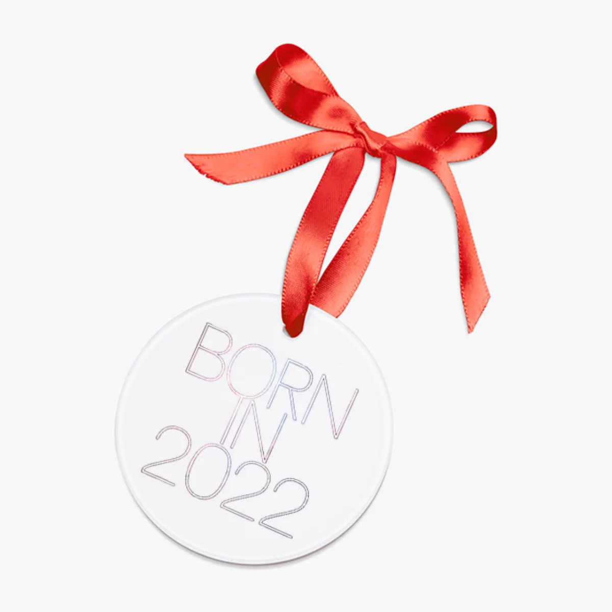 My First Christmas 2022 Acrylic Ornament: Personalized Baby's Keepsake Gift