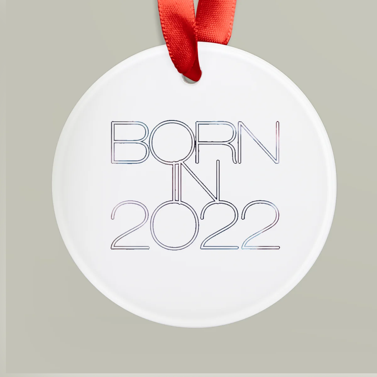 My First Christmas 2022 Acrylic Ornament: Personalized Baby's Keepsake Gift
