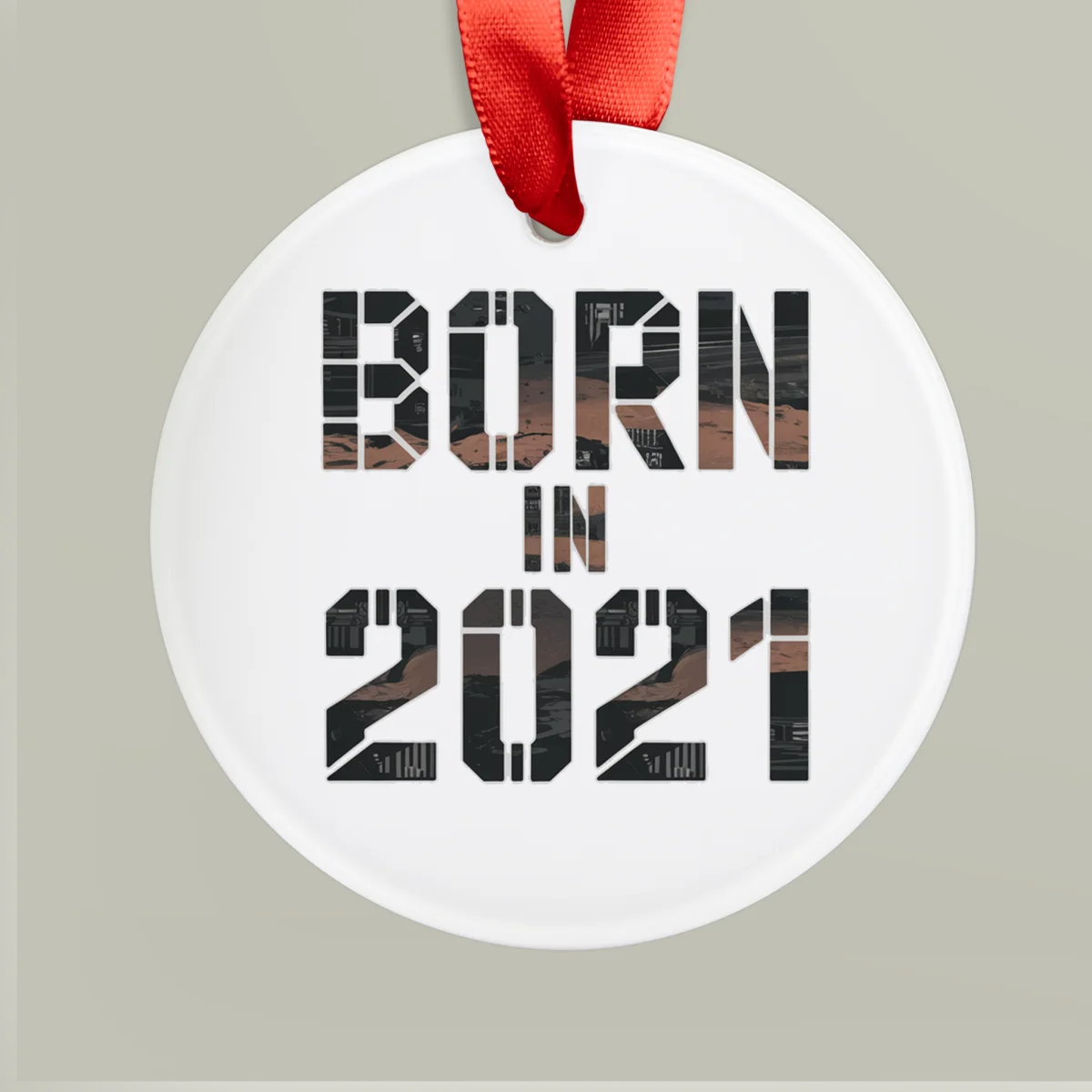 2021 Commemorative Acrylic Ornament with Ribbon