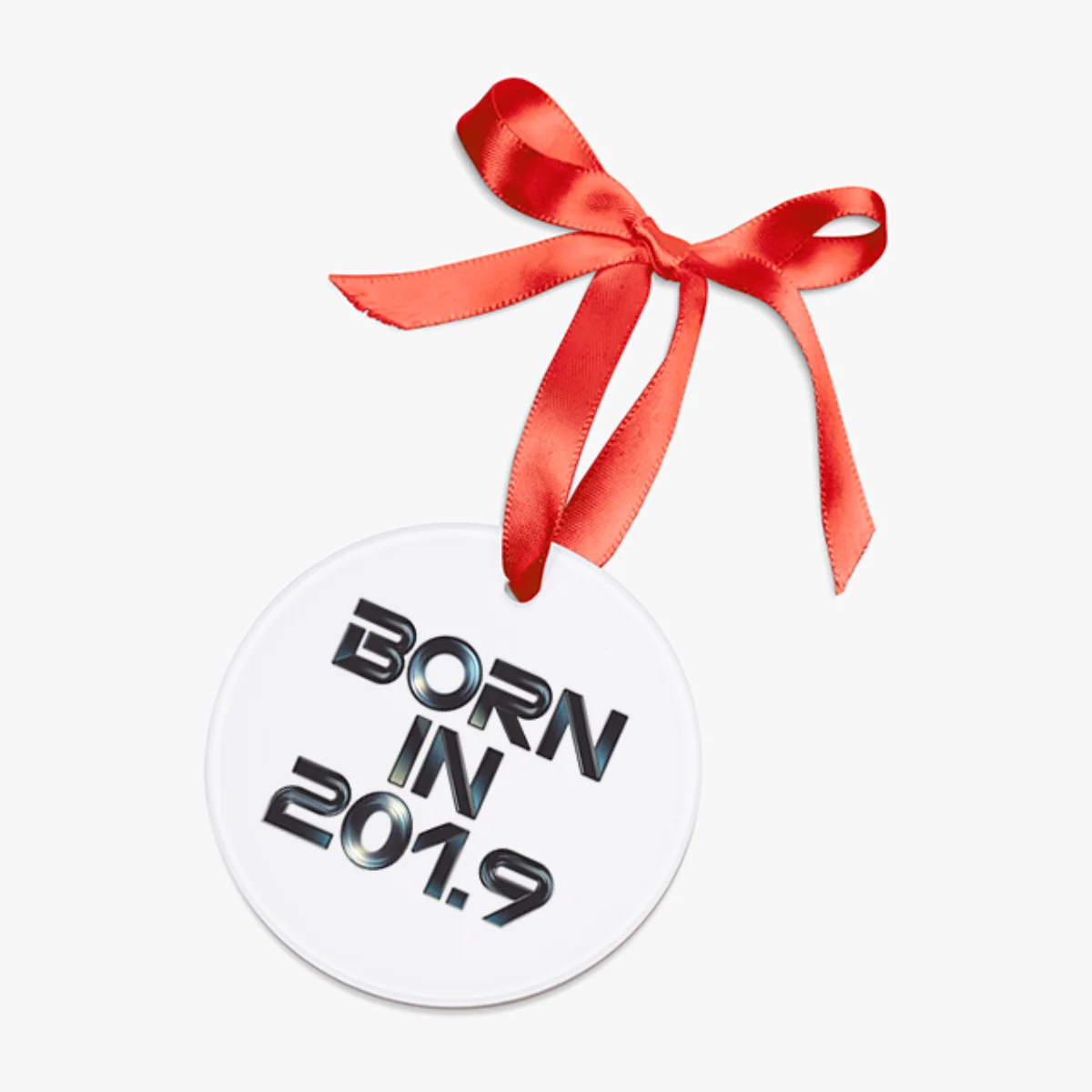 2019 Baby's First Christmas Ornament Acrylic with Ribbon Keepsake