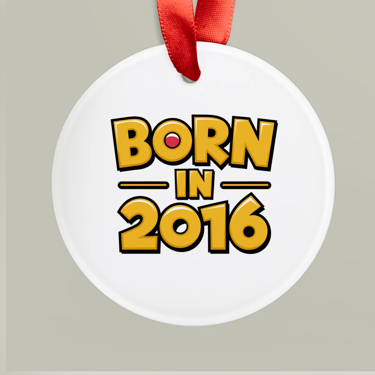 Baby's First Christmas 2016 Acrylic Ornament - Newborn Keepsake