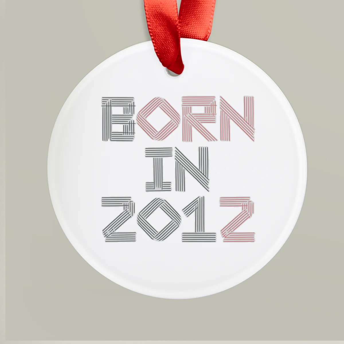 2012 Baby's First Christmas Acrylic Ornament - Personalized Keepsake Gift