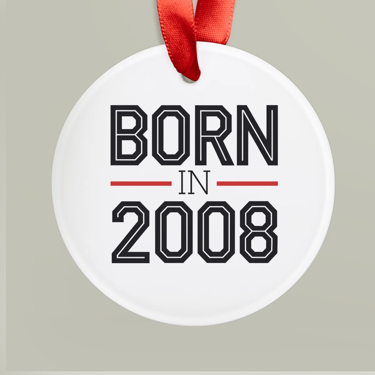 2008 Birth Year Acrylic Ornament - Personalized Keepsake Gift