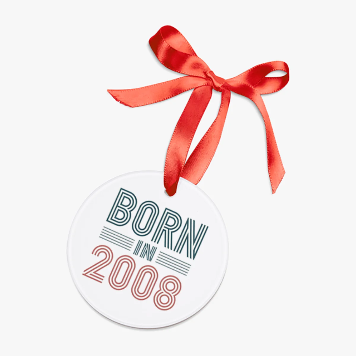 2008 Birth Year Acrylic Ornament - Personalized Keepsake Gift