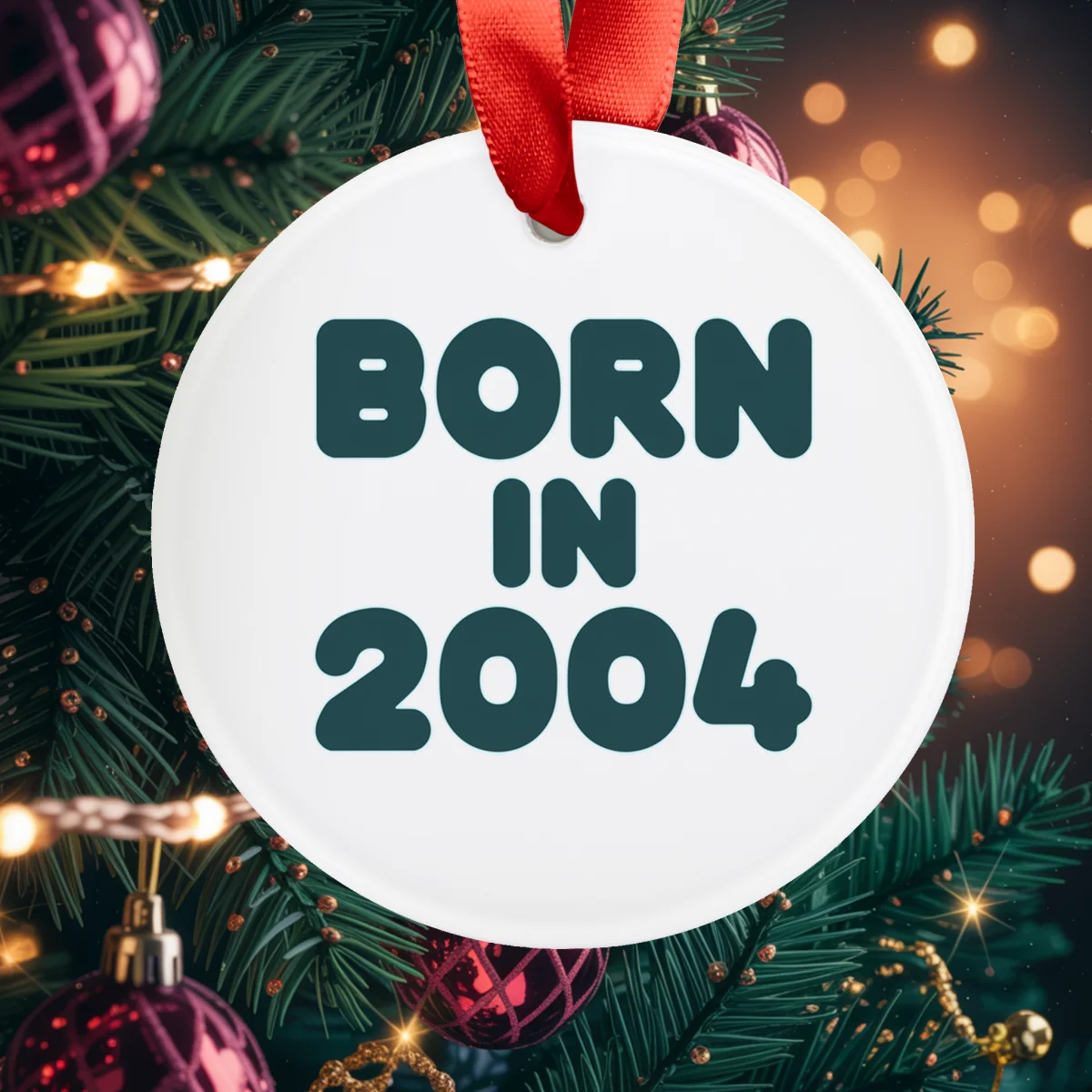 2004 Birth Year Acrylic Ornament - Personalized Keepsake Gift