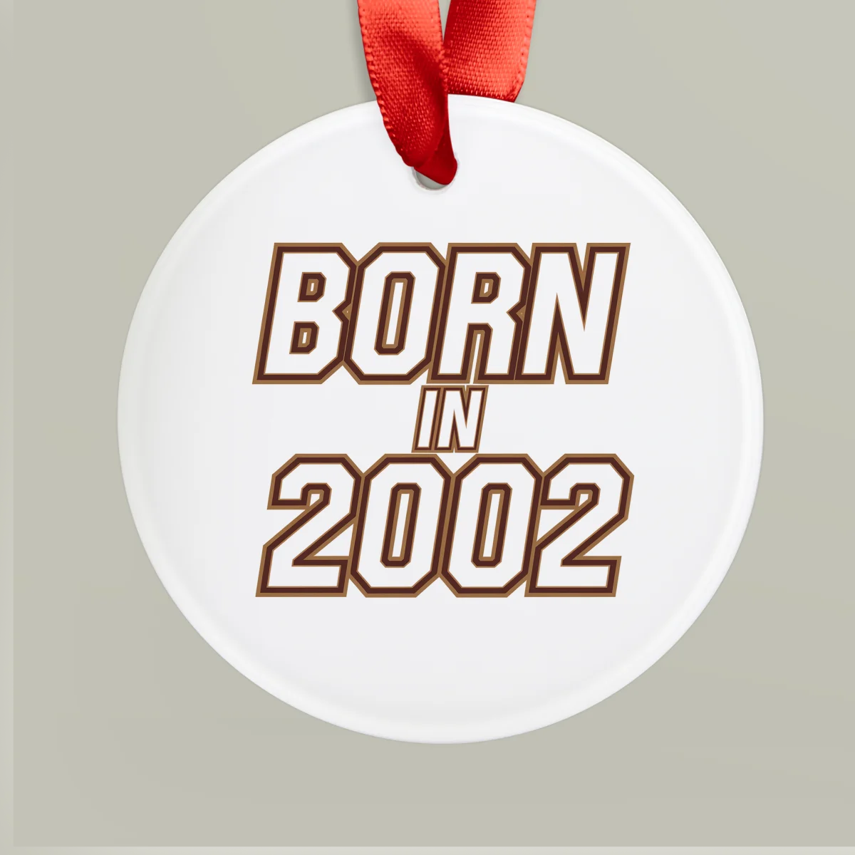 2002 Birth Year Acrylic Ornament - Personalized Keepsake Gift