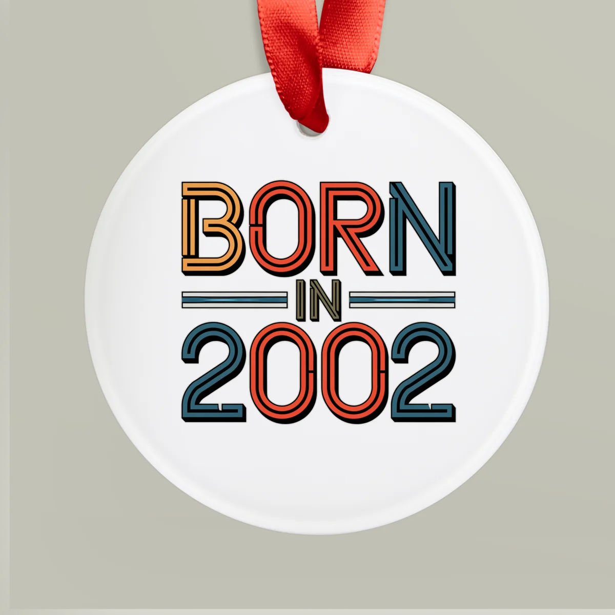 2002 Birth Year Acrylic Ornament - Personalized Keepsake Gift