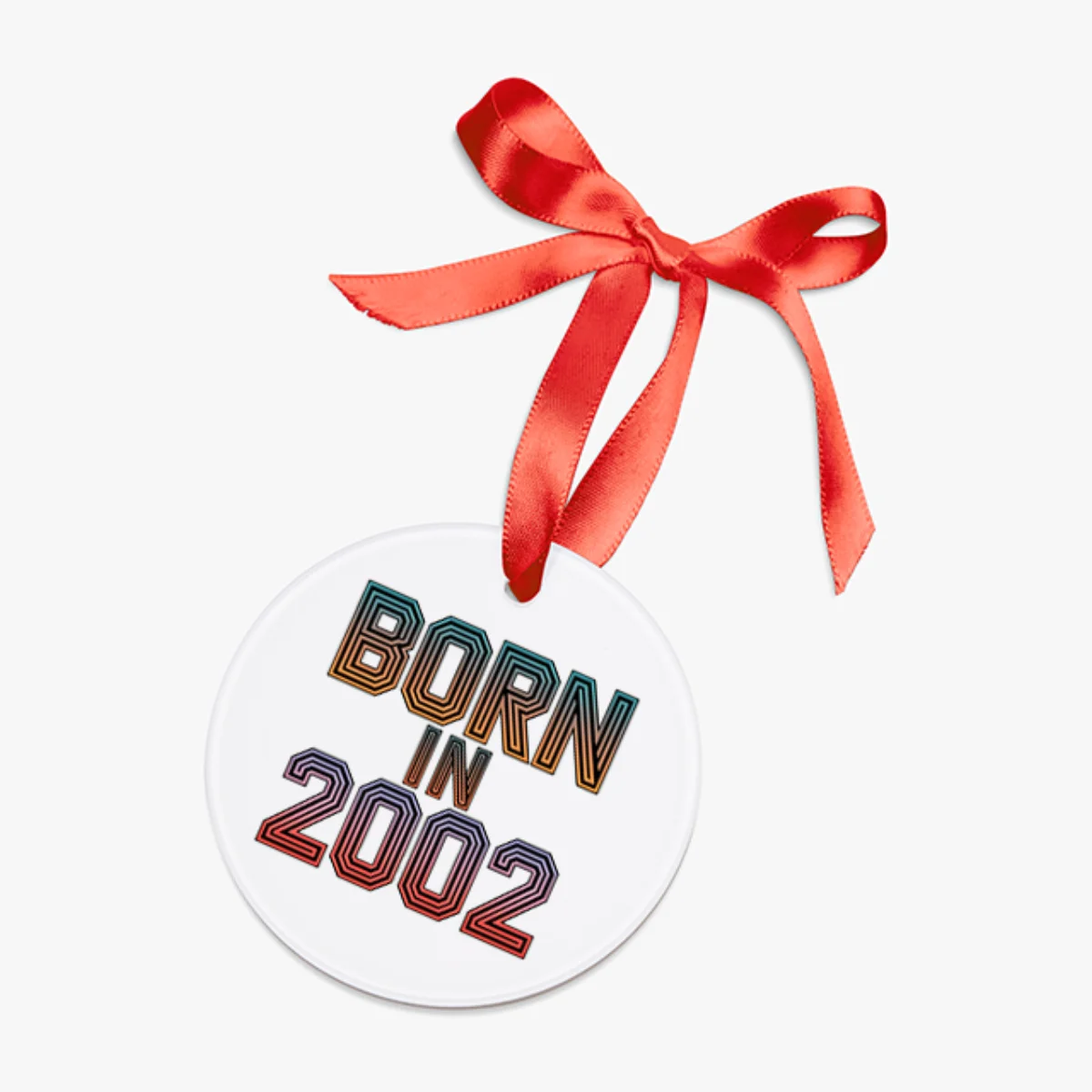 2002 Birth Year Acrylic Ornament - Personalized Keepsake Gift