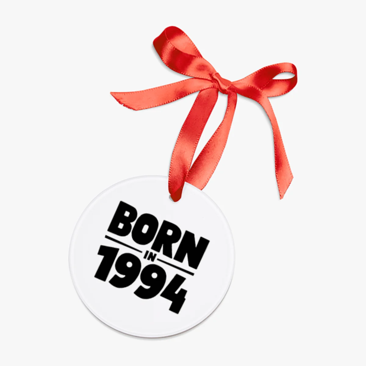1994 Vintage Acrylic Ornament with Ribbon