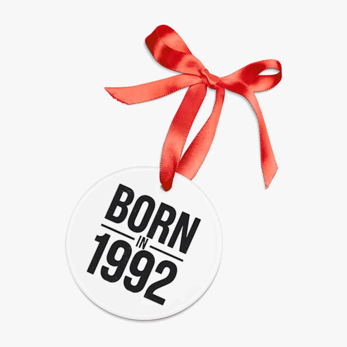 1992 Vintage Acrylic Ornament with Ribbon