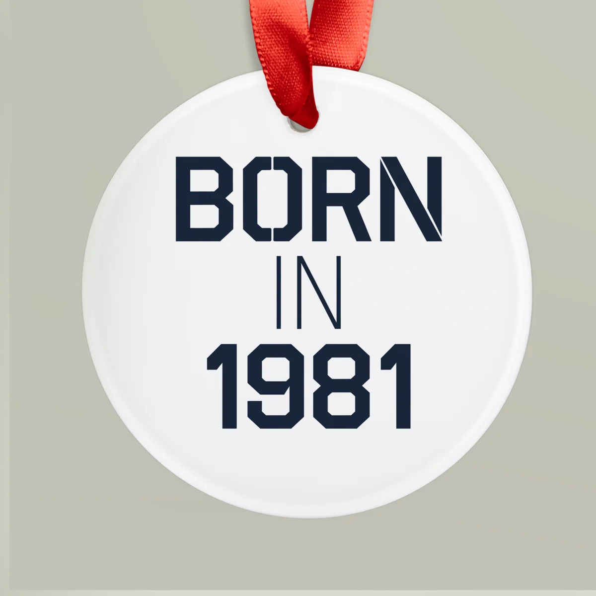 Born in 1981: Vintage Vibe Acrylic Ornament