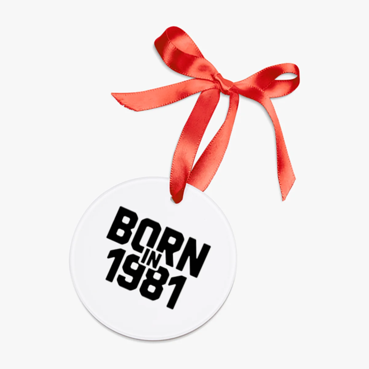 Born in 1981: Vintage Vibe Acrylic Ornament