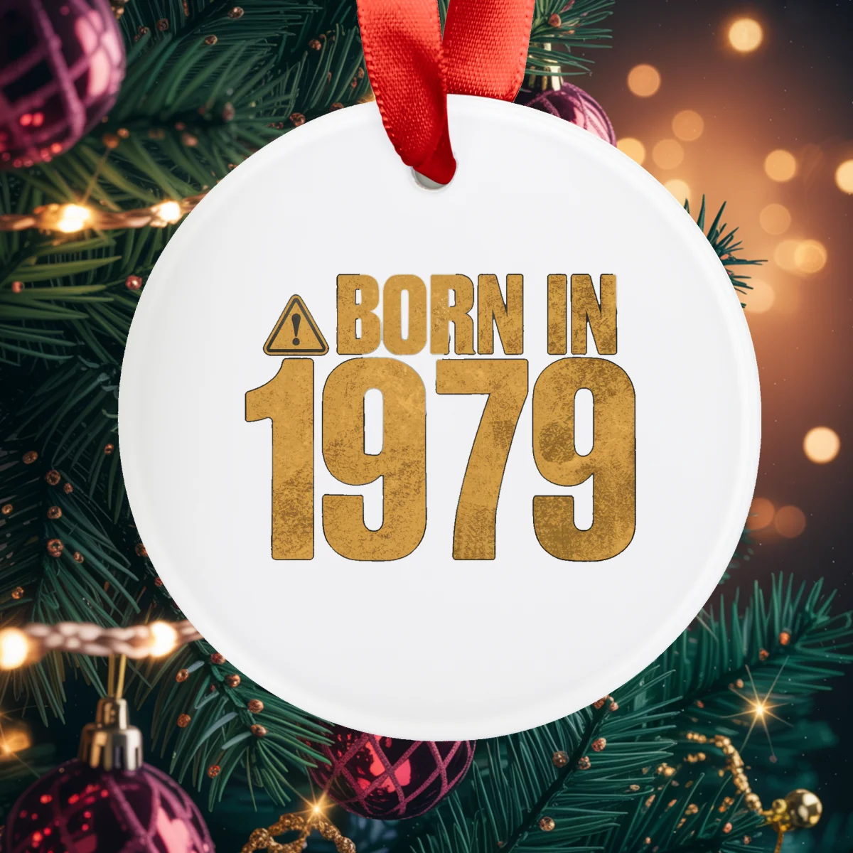 1979 Birth Year Acrylic Ornament - Personalized Retro Keepsake Gift