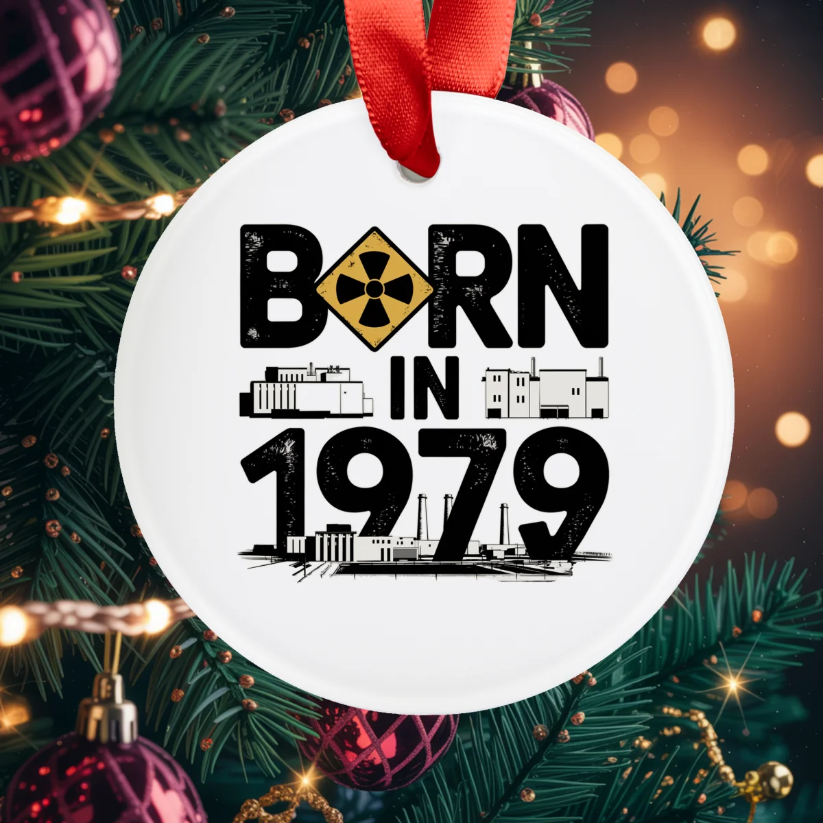 1979 Birth Year Acrylic Ornament - Personalized Retro Keepsake Gift