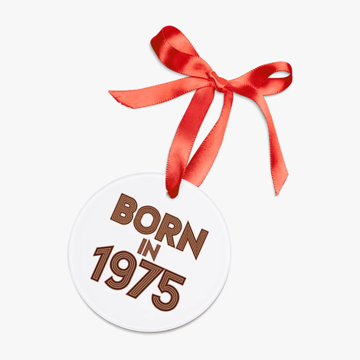 Born in 1975 Retro Charm Acrylic Ornament - Vintage Birthday Gift Idea