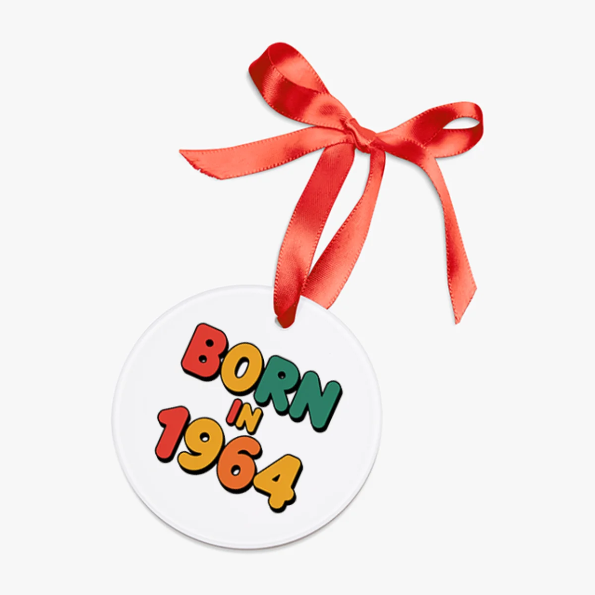 1964 Vintage Birth Year Acrylic Ornament - Personalized Keepsake Gift