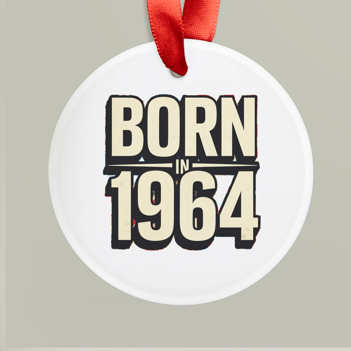 1964 Vintage Birth Year Acrylic Ornament - Personalized Keepsake Gift
