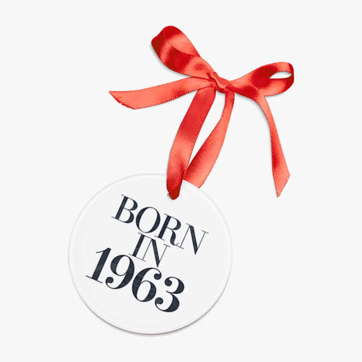 Vintage 1963 Acrylic Ornament - Born in 1963 Commemorative Gift