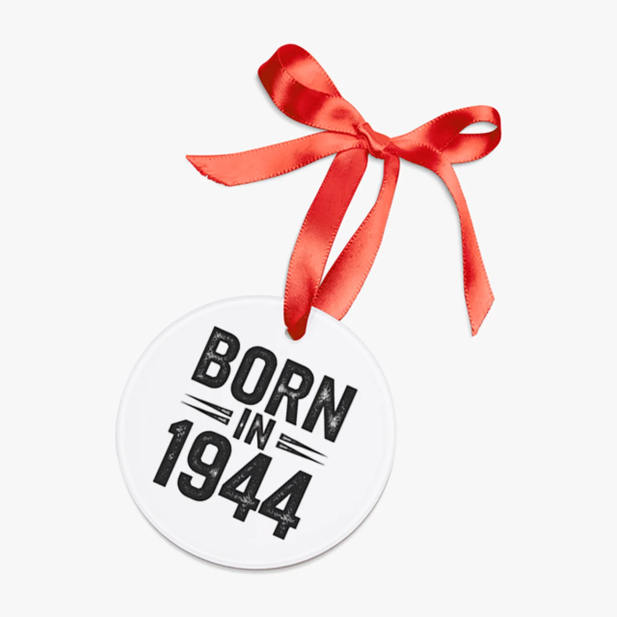 1944 Vintage Acrylic Ornament with Ribbon