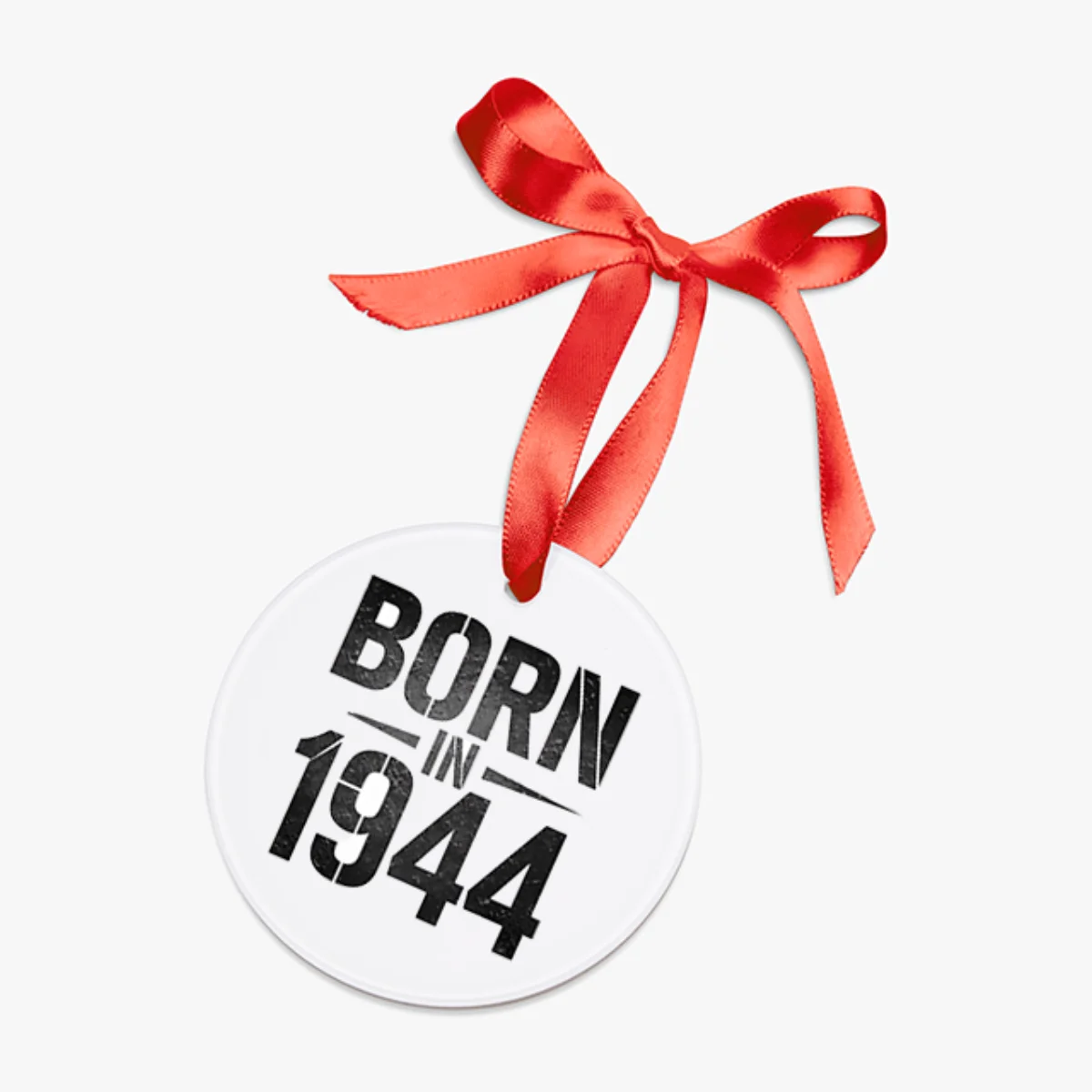 1944 Vintage Acrylic Ornament with Ribbon