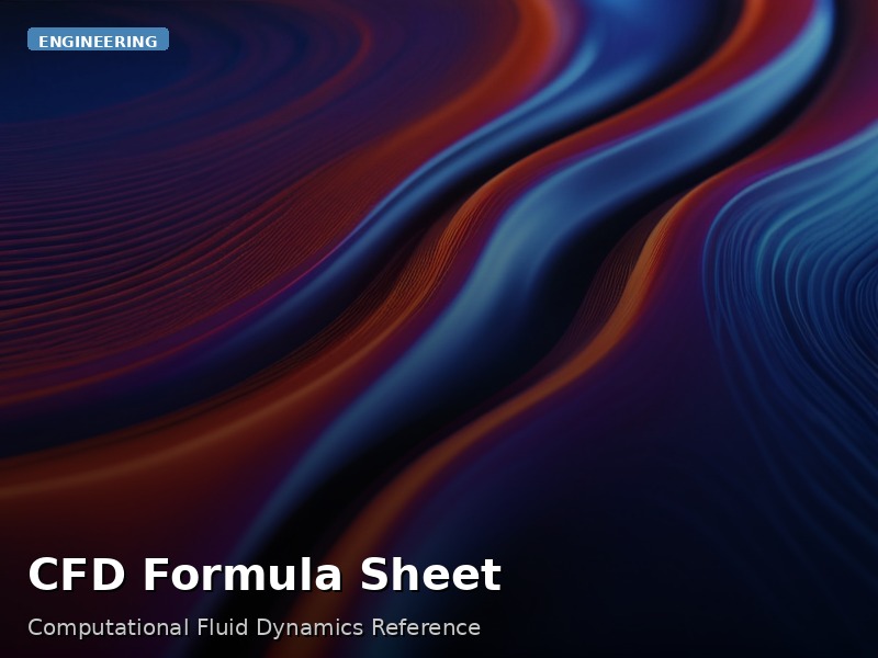 CFD Formula Sheet