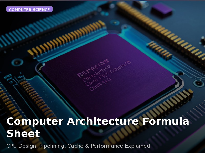 Computer Architecture Formula Sheet