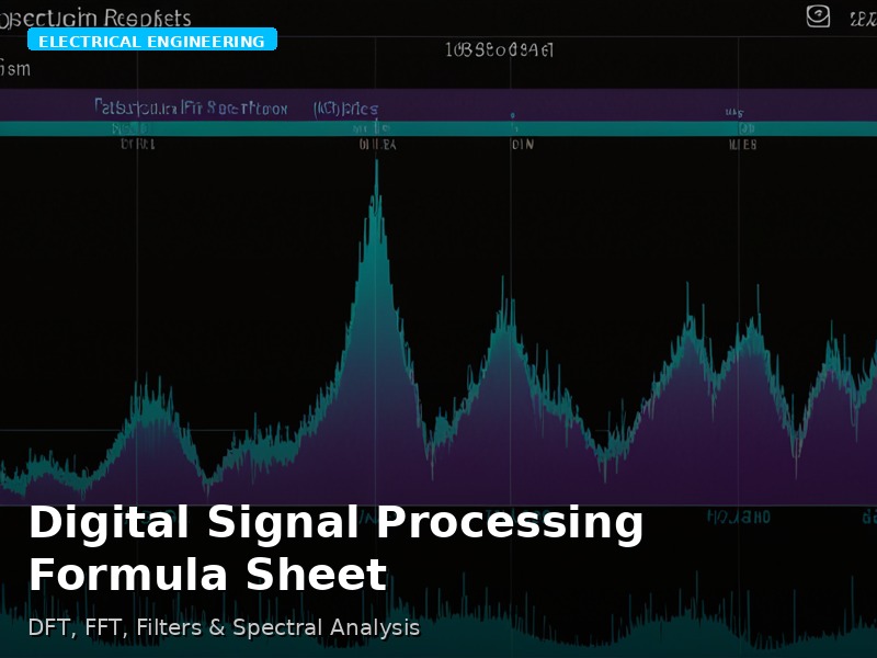 Digital Signal Processing Formula Sheet