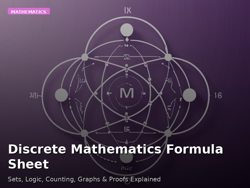 Discrete Mathematics Formula Sheet