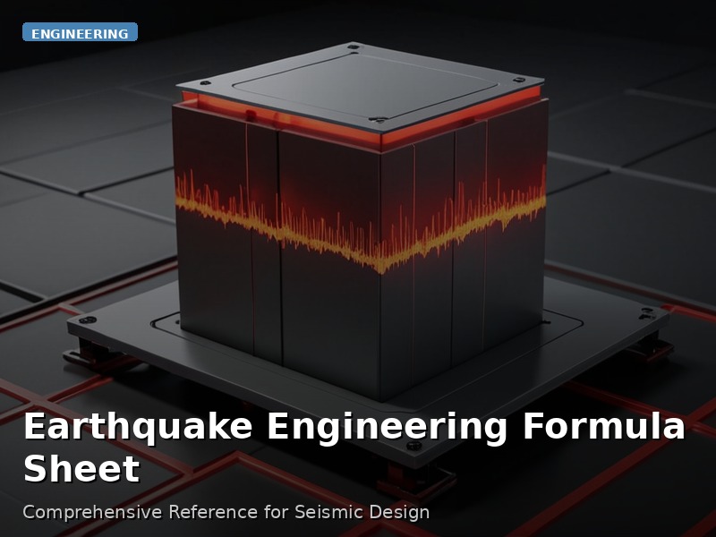 Earthquake Engineering Formula Sheet