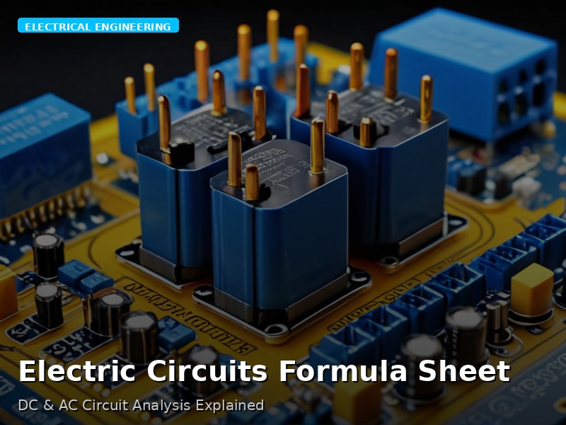 Electric Circuits Formula Sheet