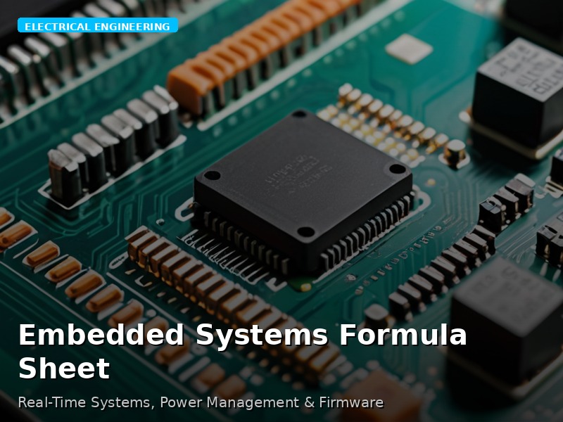 Embedded Systems Formula Sheet