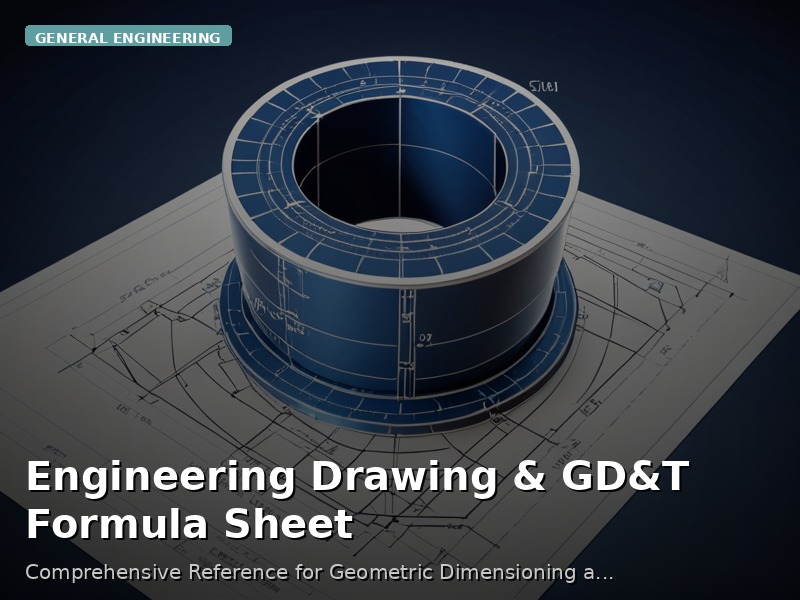 Engineering Drawing & GD&T Formula Sheet