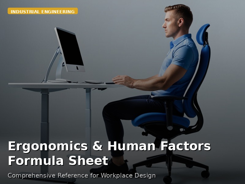Ergonomics & Human Factors Formula Sheet