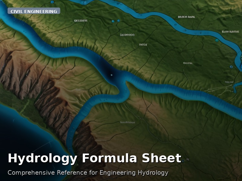 Hydrology Formula Sheet
