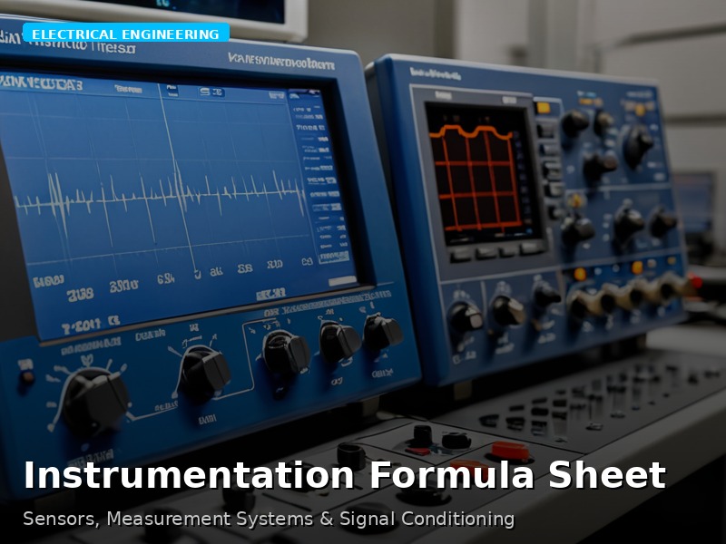 Instrumentation Formula Sheet