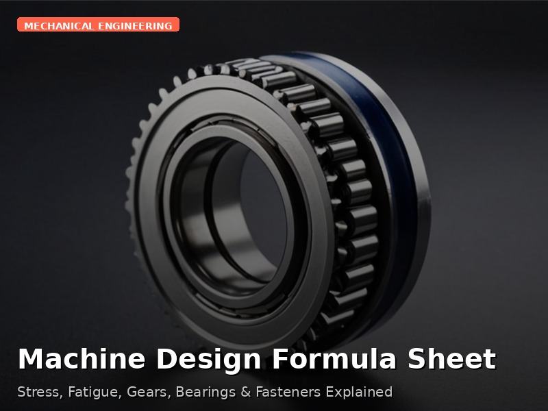 Machine Design Formula Sheet