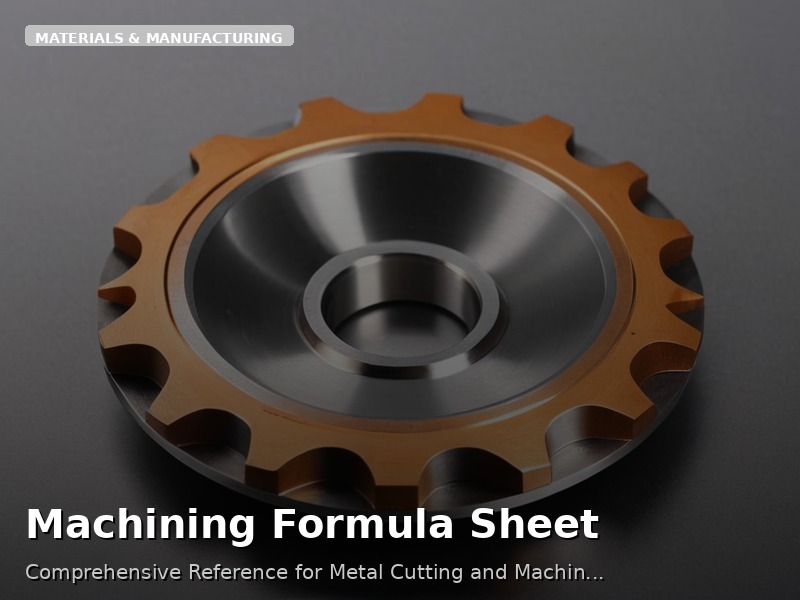 Machining Formula Sheet