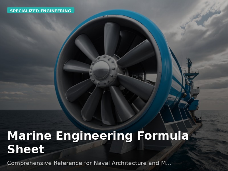 Marine Engineering Formula Sheet