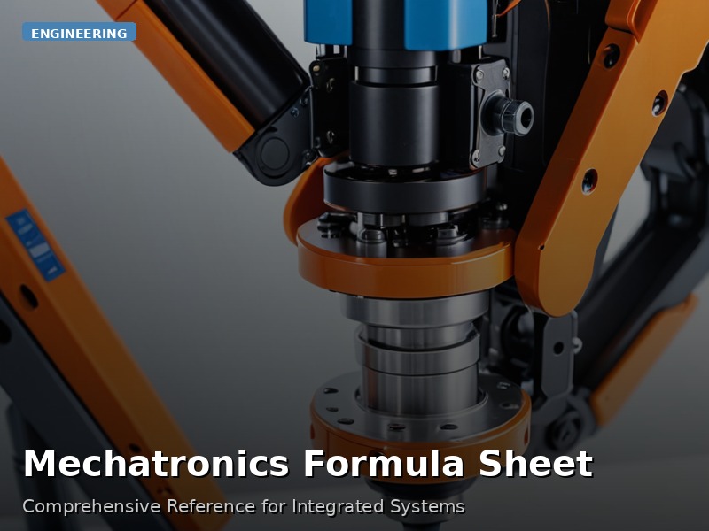 Mechatronics Formula Sheet