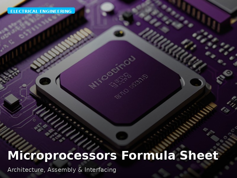 Microprocessors Formula Sheet