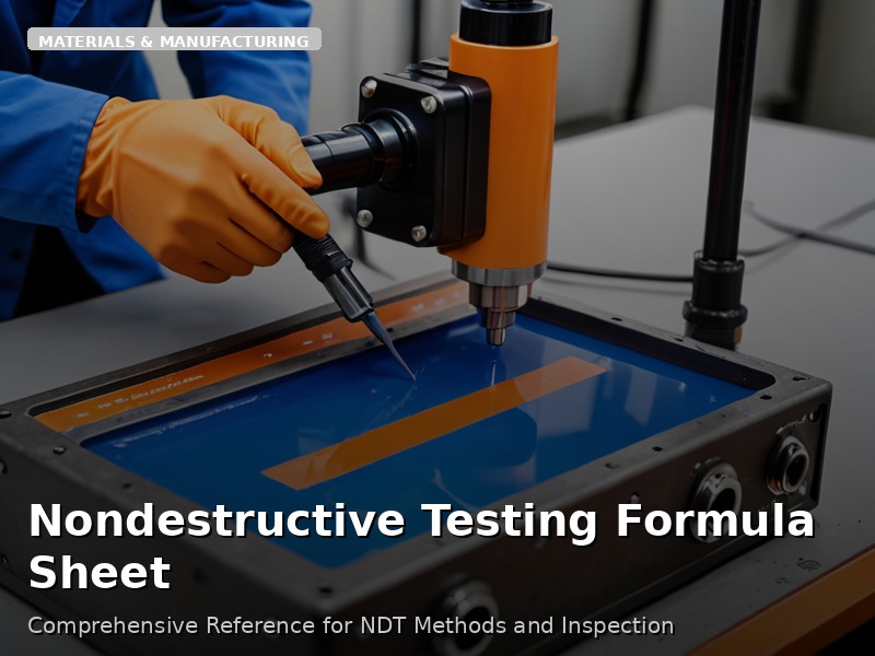 Nondestructive Testing Formula Sheet