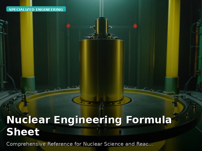 Nuclear Engineering Formula Sheet