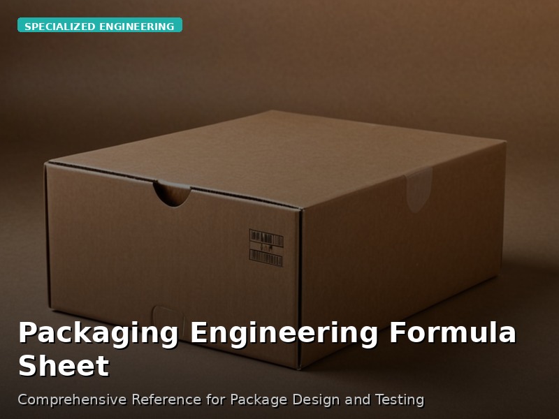 Packaging Engineering Formula Sheet