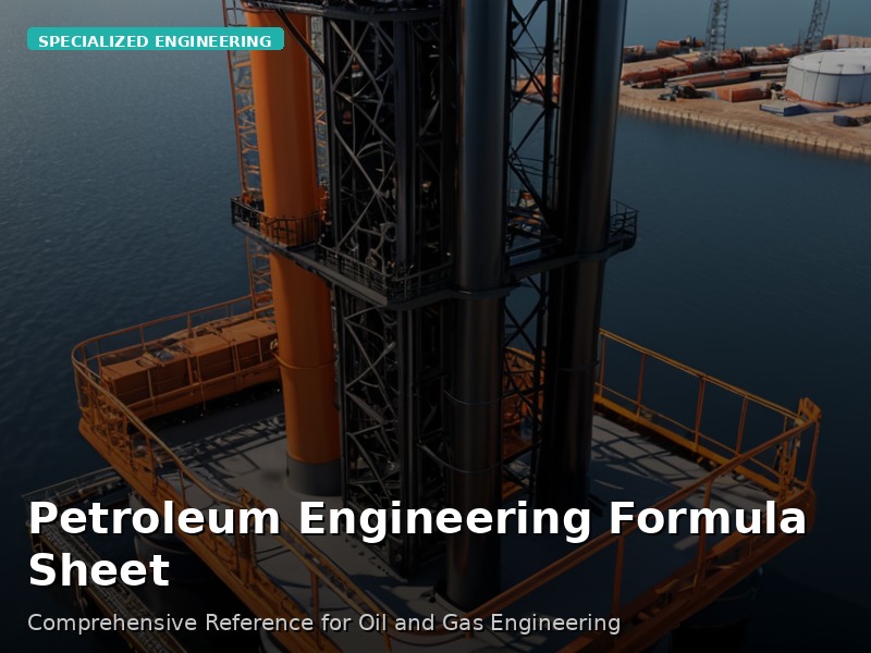 Petroleum Engineering Formula Sheet